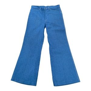 Vintage 70s his denim flare denim pants